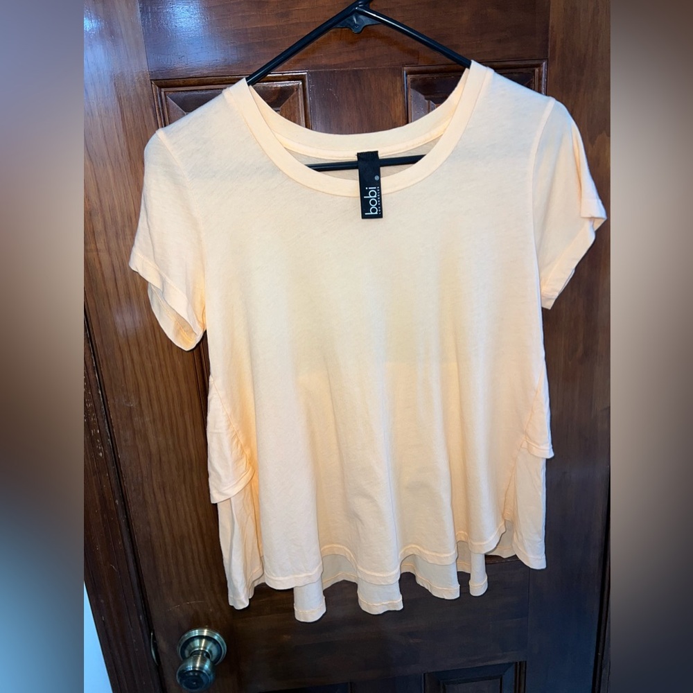 Bobi Light Orange Short Sleeve Tee